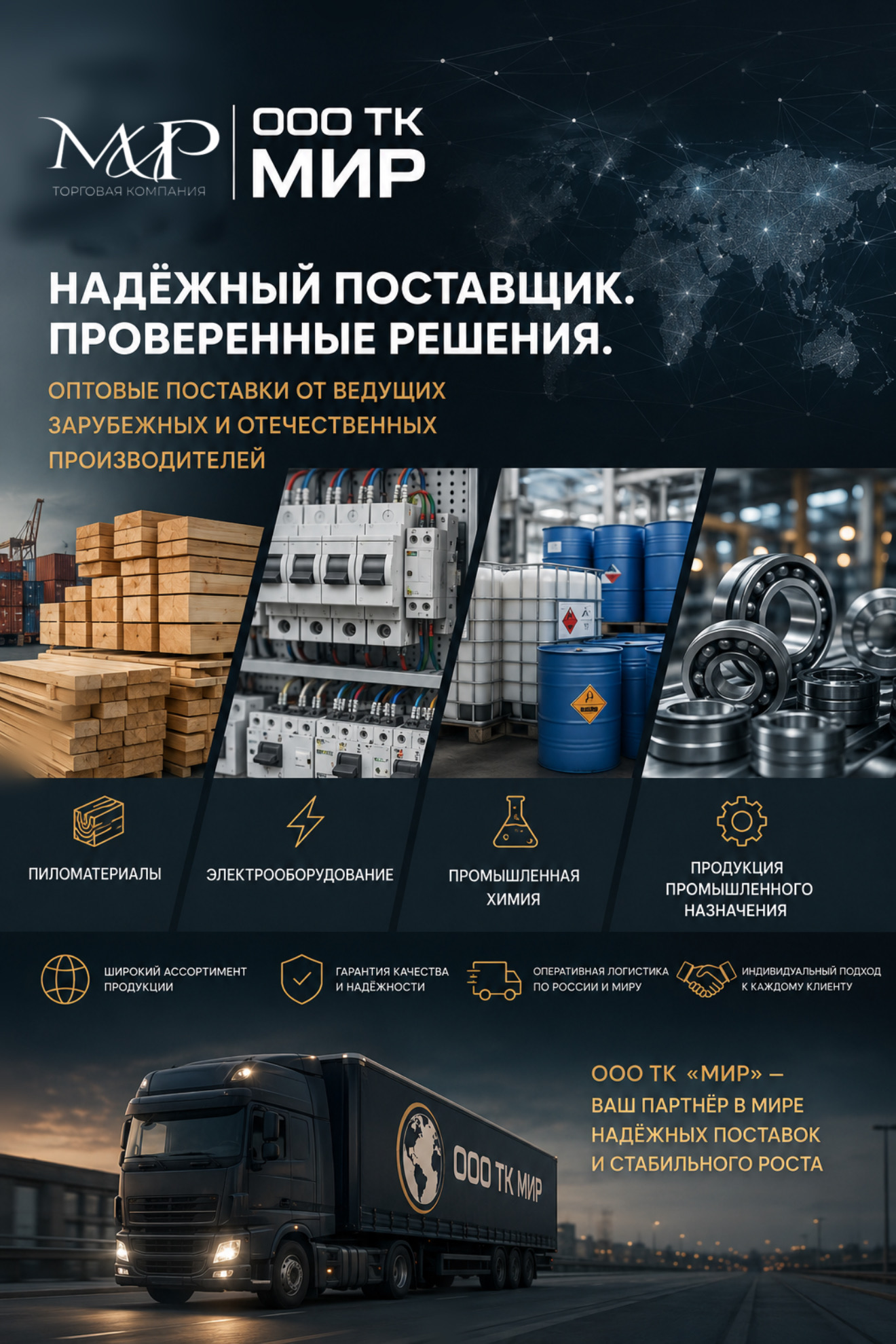 Надёжные поставки — основа стабильного бизнеса